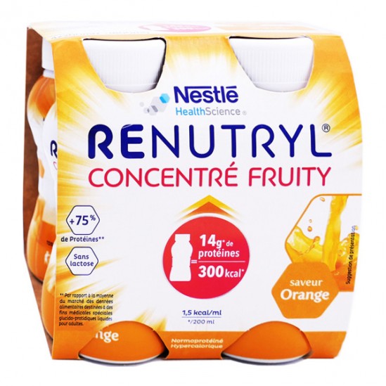 Clinutren Concentré Fruity saveur orange lot de 4 x 200ml