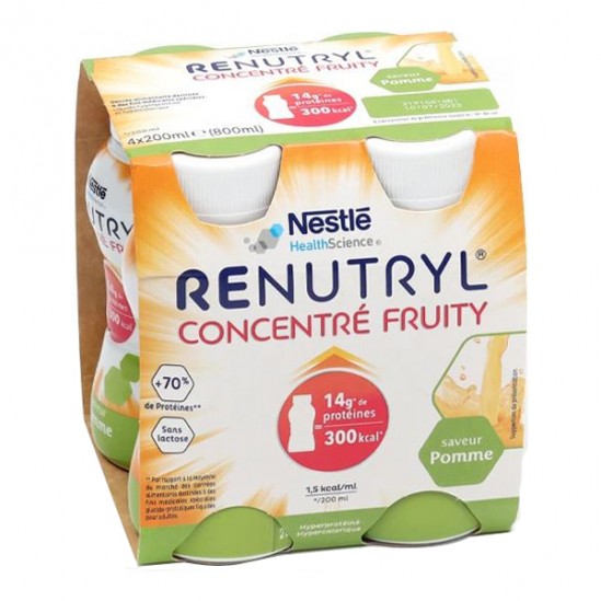 Clinutren Concentré Fruity saveur orange lot de 4 x 200ml
