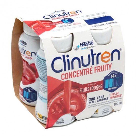 Clinutren Concentré Fruity saveur orange lot de 4 x 200ml
