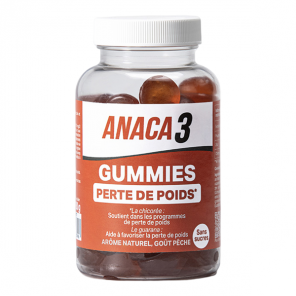 Anaca3 Gummies Perte de poids goût pêche 60 gommes