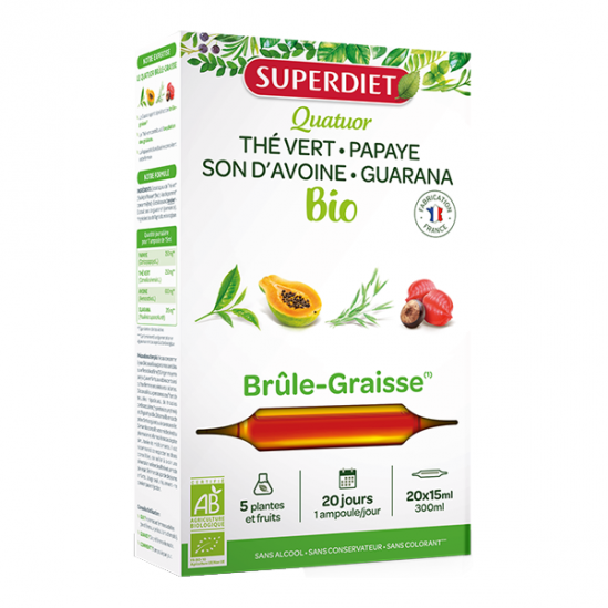 Superdiet quatuor bio brûle-graisse 300ml