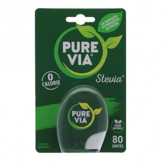 Pure Via Stévia 0 calorie 80 unités