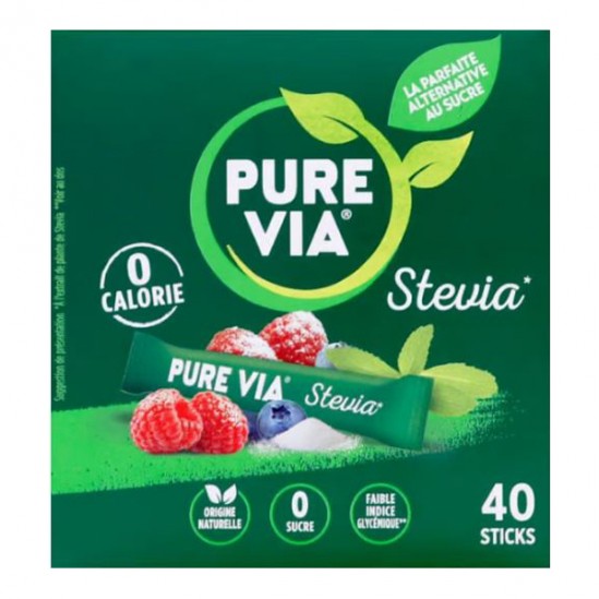 Pure Via Stévia 0 calorie 80 unités
