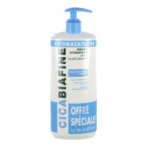 Cicabiafine Baume Hydratant Anti-Dessèchement lot de 2x400ml