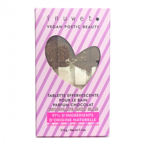 Inuwet Tablette de bain chocolat fizz 210gr