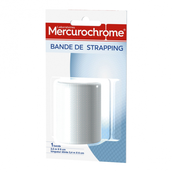 Mercurochrome bande de strapping 2,5m x 6cm