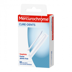 Mercurochrome 50 Cure-Dents Aseptisés