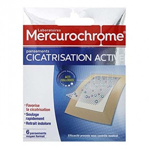 Mercurochrome Cicatrisation Active 6 pansements