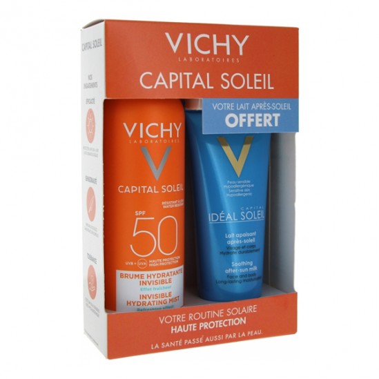 Vichy Capital Soleil Brume hydratante SPF50-200ml & Idéal Soleil 100ml