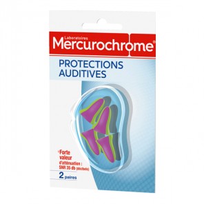 Mercurochrome Protections Auditives 2 paires