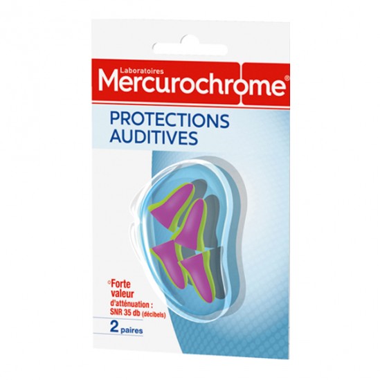 Mercurochrome Protections Auditives 2 paires