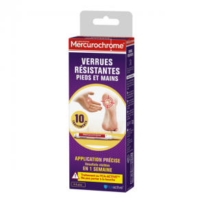 Mercurochrome stylo Verrues Résistantes pieds & mains 2ml