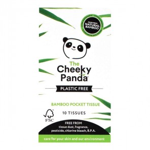 The Cheeky Panda pochette bambou 4 paquets de 10 mouchoirs