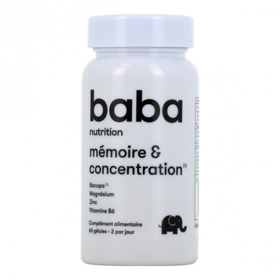Baba Nutrition Mémoire & Concentration 60 gélules