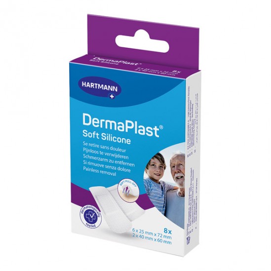 Paul Hartmann Dermaplast soft silicone pans 2 tailles 8 boites
