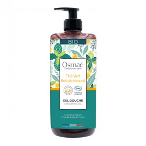 Osmaé Thé Vert Rafraîchissant gel douche bio 1L