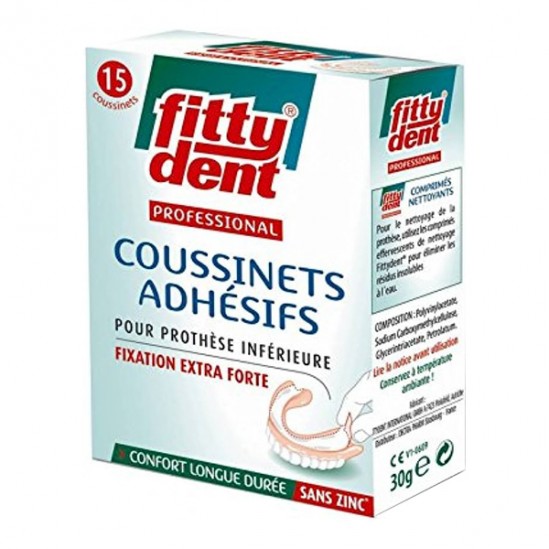 Fittydent Professional 15 coussinets adhésifs