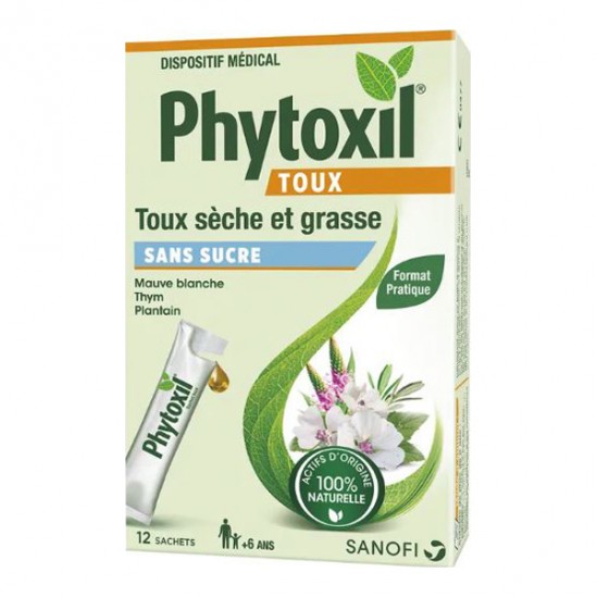 Phytoxil Toux sans sucre 12 sachets