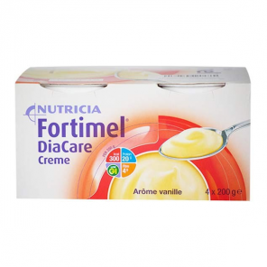 Nutricia Fortimel Diacare Crème chocolat 4 pots 200gr