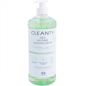 Biogyne Cleanty gel hydroalcoolique Aloé Vera 1L