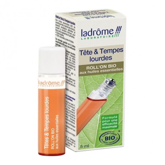 Ladrôme Tête & Tempes lourdes Roll'on bio aux huiles essentielles 5ml