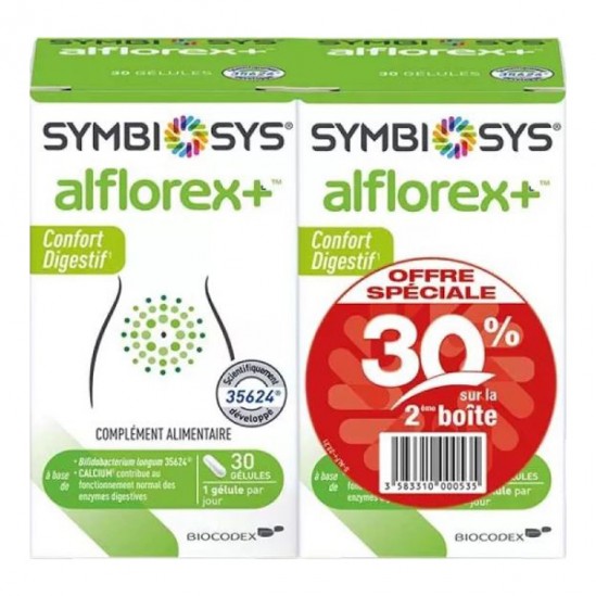 Symbiosys Alflorex+ confort digestif lot de 2x30 gélules