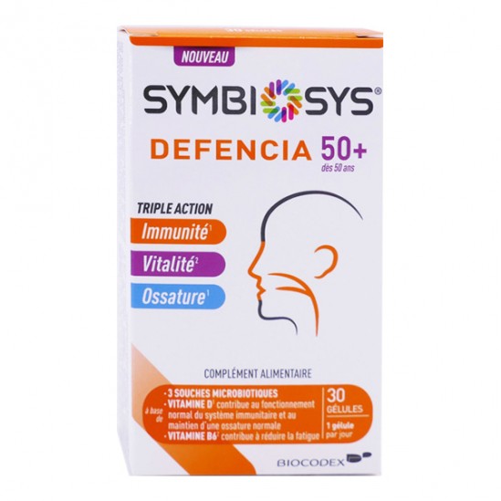 Symbiosys Defencia 50+ triple action 30 gélules