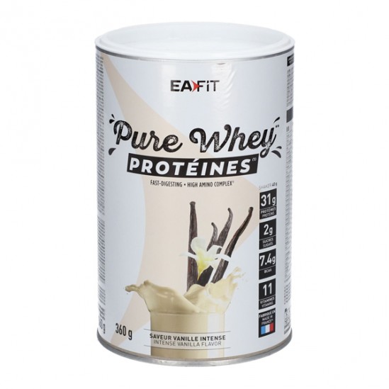 Eafit Pure Whey Protéines - vanille intense 360gr