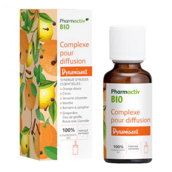 Pharmactiv Bio Dynamisant huile essentielle complexe pour diffusion 30ml