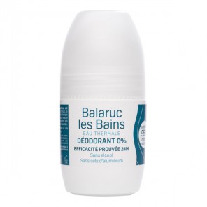 Balaruc les Bains Eau Thermale Déodorant 0% efficacité prouvée 24h 50ml