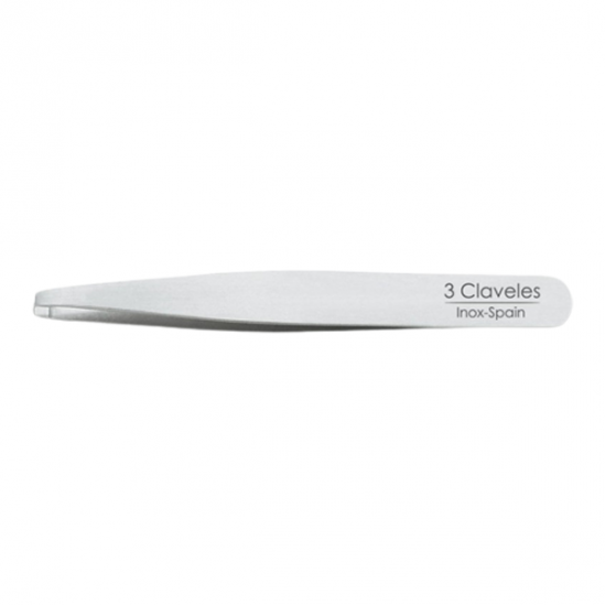 3 Claveles pince à épiler droite inox 10cm