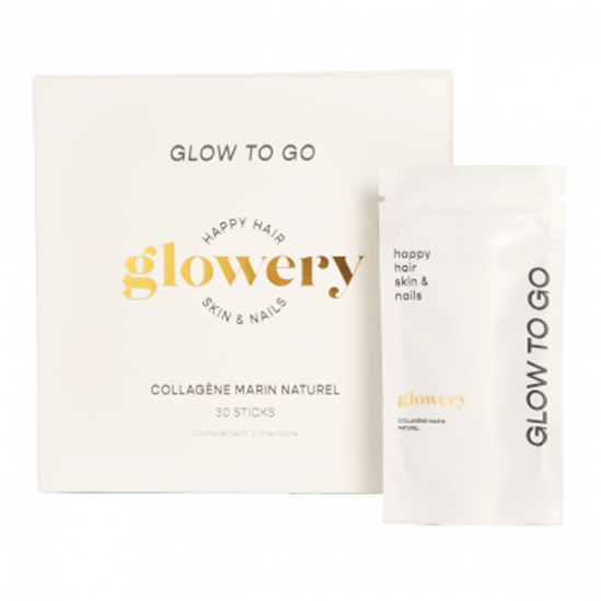 Glowery Collagène marin au naturel cheveux et ongles 30 sticks