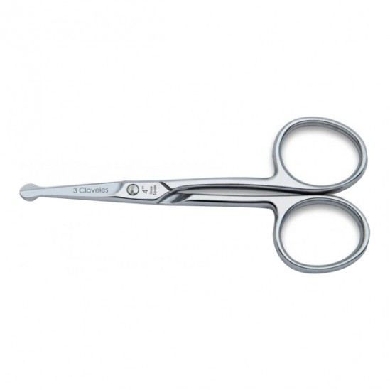 3 Claveles ciseaux à poils de nez droit 10cm 80021