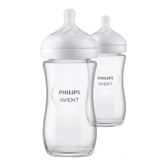 Avent Biberon Natural response verre lot de 2 x 240ml