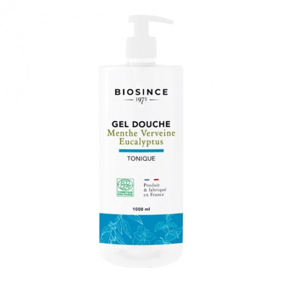 Biosince gel douche tonique menthe/verveine bio 1L