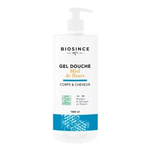 Biosince gel douche nourrissant corps & cheveux miel de fleurs bio 1L