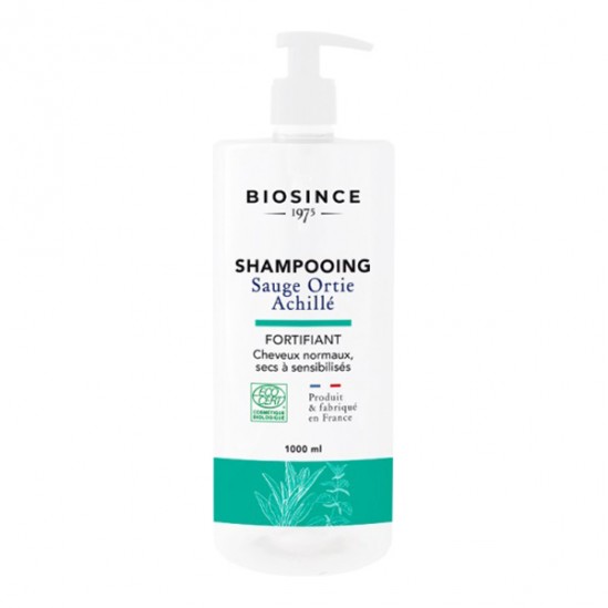 Biosince shampooing fortifiant sauge/ortie achilé bio 1L