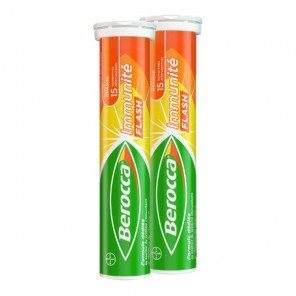 Berocca Immunité flash goût orange effervescents 30 comprimés