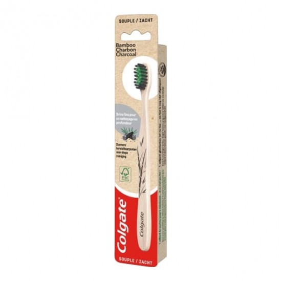 Colgate brosse à dents souple en bambou