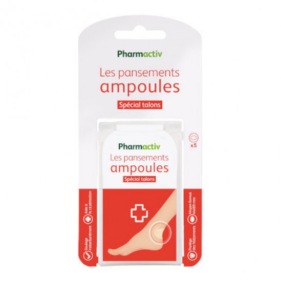Pharmactiv Les pansements ampoules spécial talons boîte de 5