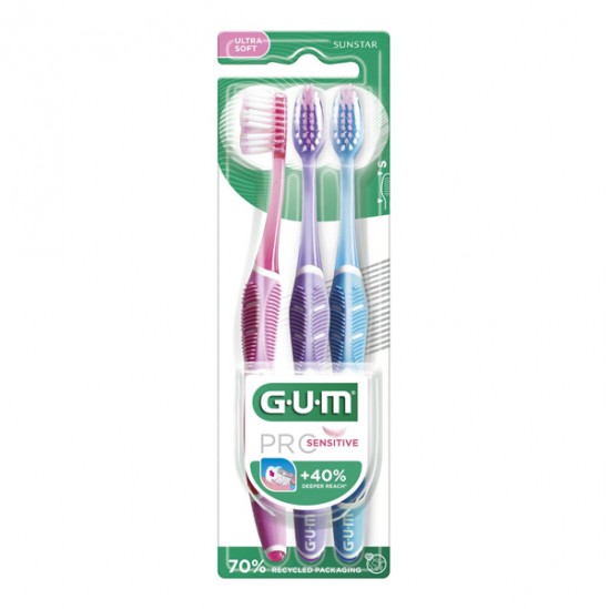 GUM Pro Sensitive Trio brosse à dents