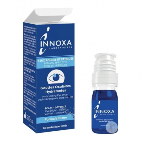 Innoxa gouttes oculaires hydratantes formule bleue 10ml