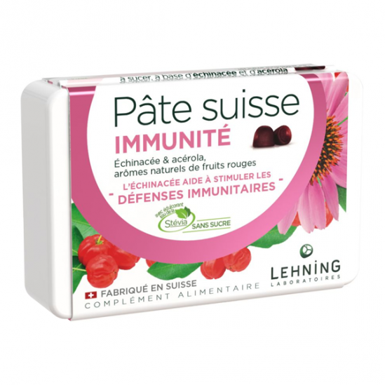 Lehning Pâte Suisse immunité 40 gommes