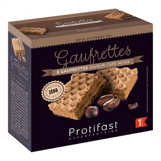 Protifast 8 gaufrettes saveur café moka 142gr