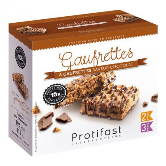 Protifast 8 gaufrettes au chocolat 168gr