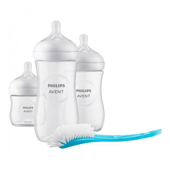 Avent coffret Natural Responce 3 biberons verre