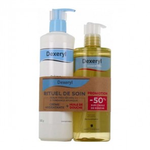 Dexeryl Rituel de soin crème 500gr & huile de douche apaisante 500ml