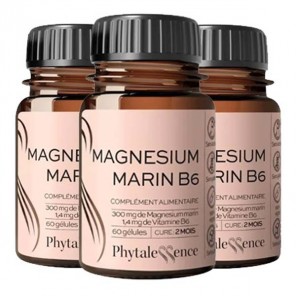 Phytalessence Le coffret Magnésium Marin B6 - 3 x 60 gélules