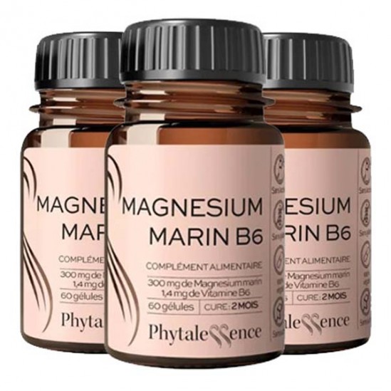 Phytalessence Le coffret Magnésium Marin B6 - 3 x 60 gélules