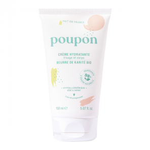 Poupon crème hydratante visage et corps au beurre de karité bio 150ml
